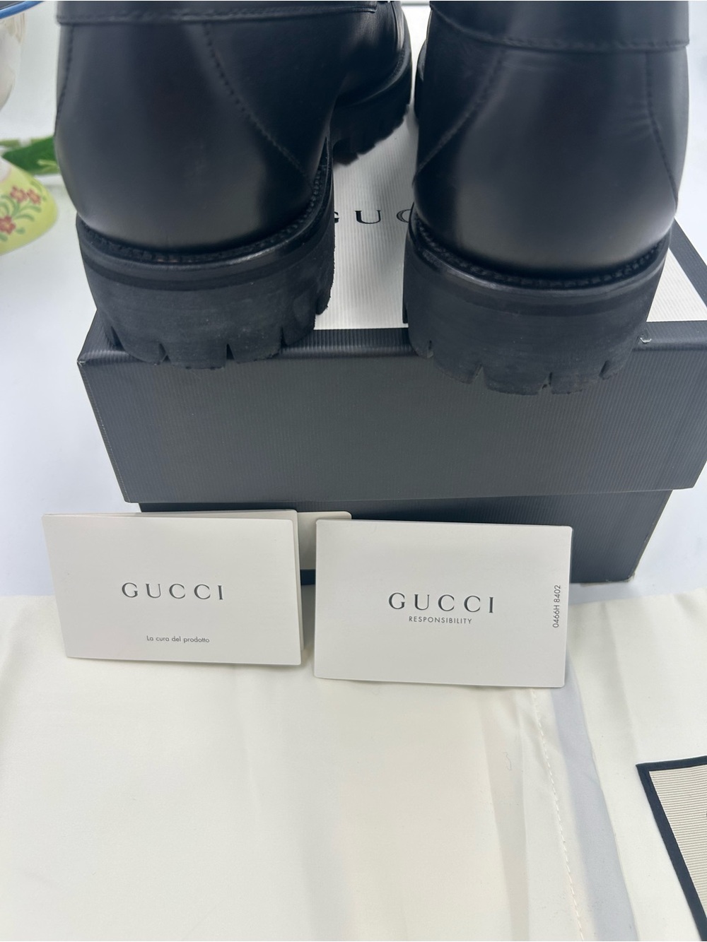 Men's Gucci lug sole web stripe horse bit loafers size 9 fits 9.5 US made Italy - Picture 8 of 11